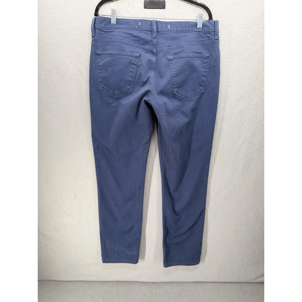 Banana Republic Slim Traveler Pants Mens 34x30 Slate Blue Stretch Office